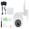 Caméra de sécurité IP sans fil 1080P 4X Zoom CCTV WiFi PTZ 2 voies audio
