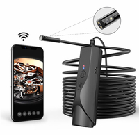 Caméra endoscope Wifi 8mm IP67 Endoscope WiFi étanche 1080P HD double caméra dinspection pour appareil Android Appl