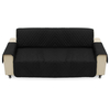 Canapé noir pour animaux de compagnie Canapé housse de protection Pads sangle amovible étanche Cat Pad 3 places canapé t