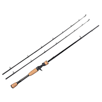 Canne à pêche à lancer en rotation KastKing 1.98m 2.13m M MH Power Cork Handle Canne à pêche pour truite basse