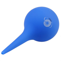 Caoutchouc souple souffleur de poussières du filtre à air pompe à balle blanc bleu