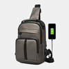 Capacité moyenne de transport multiple en polyester pour hommes avec sac à bandoulière de chargement USB
