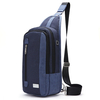Casual étanche Nylon grande capacité avec port casque poche pour téléphone portable hommes sacs de poitrine sac à bandou