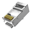 CAT 6A FTP RJ45 prise modulaire 100 Pack adaptateur de câble de réseau connecteur Ethernet câble à sertir prise modulair