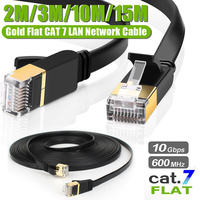 Cat7 10Gbps Ethernet Ultra Flat Cable Lan Network RJ45 Patch Cable For PC Laptop