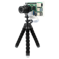 Caturda C2702 Étui de protection transparent + Support de support Module de caméra IMX477R pour Raspberry Pi