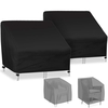 CAVEEN Housses de chaise de patio pour meubles dextérieur imperméables,  paquet de 2 housses de siège profond pour s