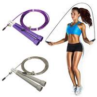 Câble Acier Vitesse Fil Sauter Corde Réglable Sauter Fitness Sport Exercice Cardio Corde Sauter