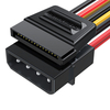 Câble adaptateur secteur SATA 4 broches à 15 broches One à One câble dextension connecteur de câble dalimentat