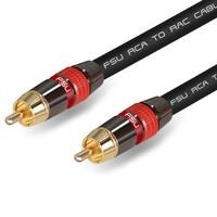 Câble audio coaxial FSU RCA cordon de Signal mâle à mâle pour lecteur CD amplificateur de haut-parleur