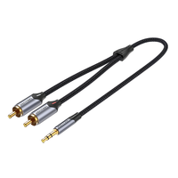 Câble audio RCA VENTION BCNBD 3.5mmMal à 2-mal 0.5m 29AWG 1 à 2 Câble de connexion Câble adaptateur
