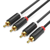Câble Audio Vention BCM 2RCA à 2RCA mâle à mâle RCA à RCA à 1 m 2 m 3 m câble RCA pour DVD de cinéma maison