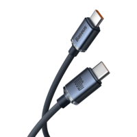 Câble Baseus 100W USB-C vers USB-C Charge rapide Ligne de cordon de transmission de données 1, 2 m / 2 m de long pour DOO