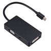 Câble convertisseur adaptateur 3-en-1 Thunderbolt Mini Displayport DP vers HDMI VGA DVI pour MacBook Air Pro pour Micros