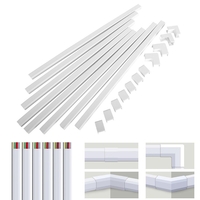 Câble Correcteur Mur Cordon Couverture Complet Raceway Kit Fil Câbles Cacher Organisateur Protecteur
