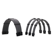 Câble dalimentation 24P ATX 8P 30MM Arc Nylon Kits de câbles dalimentation dextension à manchon tressé 4P
