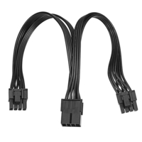 Câble dalimentation 8 broches femelle vers 2x8P (6 + 2) pour carte graphique PCI-E 20cm