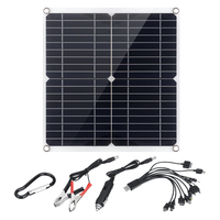 Câble de charge 10-en-1 double port USB monocristallin pour panneau solaire IP65 35W