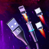Câble de charge magnétique TWITCH 2.4A Type C Charge rapide Micro USB pour Mi10 HUAWEI P40 Pro Note 5G +