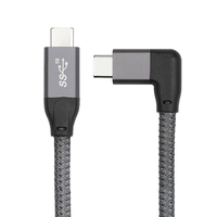 Câble de données coudé ULT-unite USB3.1 Type C 20 Gbps Gen2 USB mâle à femelle câble USB PD câble de charge rapide