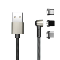 Câble de données magnétique WSKEN USB Type C Noyau de Charge magnétique Micro USB pour XIAOMI Mi10 Note 9S S20 + Note 20