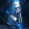Câble de données rotatif USAMS U60 USB Type-C / prise Micro USB charge rapide pour Samsung Galaxy Note S20 ultra Huawei