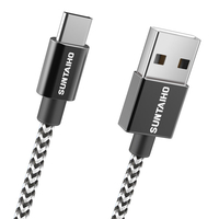 Câble de données SUNTAIHO Type C ligne de charge Micro USB charge rapide pour MI10 Note 9S S20 Oneplus 8Pro