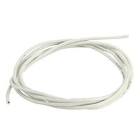 Câble de fil de silicone flexible 20AWG Soft cuivre étamé haute température blanc 1/3/5/10M