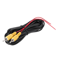 Câble de signal vidéo RCA universel 6M avec fil de détection pour la caméra de recul de stationnement se connectant au m