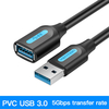 Câble dextension USB 3.0 Vention Câble dextension USB 3.0 mâle à femelle pour PC Smart TV pour PS4 SSD
