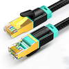 Câble Ethernet SAMZHE Cat8 SSTP mise en réseau Nylon cordon Internet réseau tressé haute vitesse 40Gbps 2000MHz