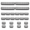 Câble gainé Ensemble de 24 pièces Pince de cordon 4x24-Pin/12x8-Pin/8x6-Pin Peigne de câble pour câble 3mm Gesleeved jus