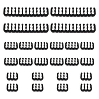 Câble gainé Ensemble de 24 pièces Pince de cordon 4x24-Pin/12x8-Pin/8x6-Pin Peigne de câble pour câble 3mm Gesleeved jus