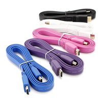 Câble plat HD 1.5M V1.4 pour DVD 3D BLURAY PS3 HDTV XBOX 360
