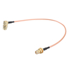 Câble SMA 30CM SMA mâle Angle droit vers SMA femelle RF câble coaxial queue de cochon fil RG316 adaptateur de connecteur