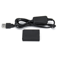 Câble USB 5 V batterie externe CC 8.4 V + coupleur DR-E 12 CC LP-E12 factice Batterie pour Canon EOS M EOS M2 M10 caméra