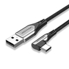 Câble USB-C VENTION 3A Coude à 90 degrés Câble de transmission de données à charge rapide Ligne de 1 m de long Pour Sams