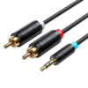 Câble Vention RCA 3.5mm Jack vers 2RCA Audio HiFi câble stéréo pour Smartphone amplificateur subwoofer cinéma maison DVD