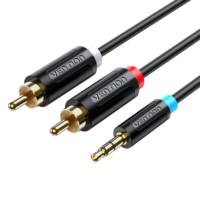 Câble Vention RCA 3.5mm Jack vers 2RCA Audio HiFi câble stéréo pour Smartphone amplificateur subwoofer cinéma maison DVD