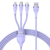 Câble Baseus 3-en-1 USB-C/Micro USB/Apple Port Câble de transmission de données de charge rapide Ligne 1, 2 m de long Pou
