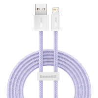 Câble USB vers IP Baseus Dynamique Série 2 2.4A Charge Rapide Transmission de Données Cordon Tressé Ligne 1M/2M Long 480