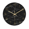 CC010 horloge murale motif marbre créatif horloge murale muet horloge murale à Quartz pour décorations de bureau à domic
