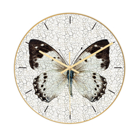 CC012 horloge murale motif papillon créatif horloge murale muet horloge murale à Quartz pour décorations de bureau à dom