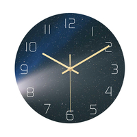 CC024 horloge murale motif étoilé créatif horloge murale muet horloge murale à Quartz pour décorations de bureau à domic
