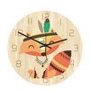 CC027 horloge murale motif renard créatif horloge murale muet horloge murale à Quartz pour décorations de bureau à domic