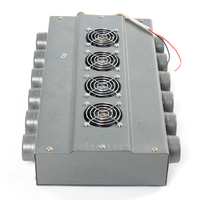 CC 12V 24V 12 trous 4 ventilateurs universels dégivreur double côté Compact pour voiture camion