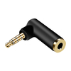 CE-LINK 90 ° L-type 3, 5 mm 4 pôles mâle à femelle adaptateur audio connecteur jack écouteur