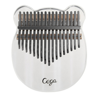 Cega Kalimba Piano à pouce en acrylique 17 touches,  Mini Piano Portable en cristal Kalimba,  cadeau danniversaire po