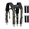Ceinture à outils de travail robuste et rembourrée,  bretelles pour bretelles pour poche à outils avec 4 boucles
