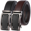 Ceinture daffaires à deux couches en cuir pour hommes